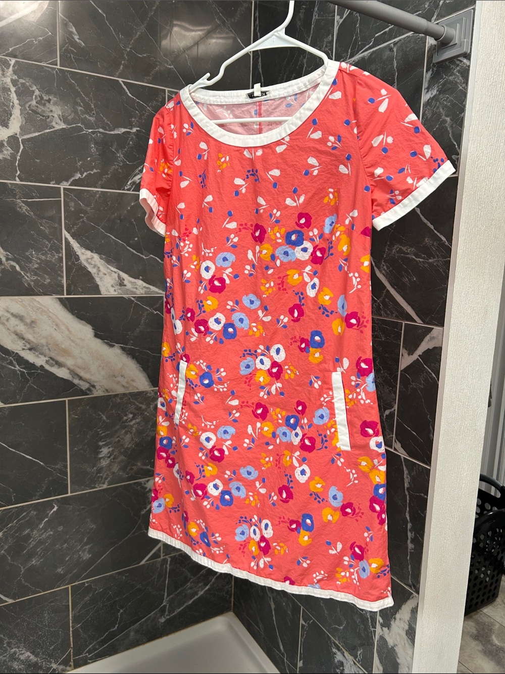 Tyler Boe Coral Floral Pocket Dress